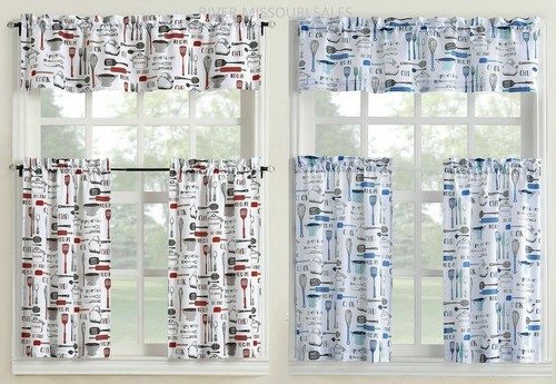 Bistro valance tiers kitchen - valance, &