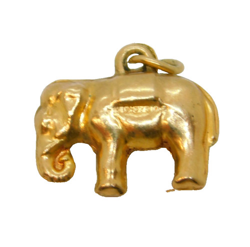 9ct yellow gold lucky - lucky, elephant