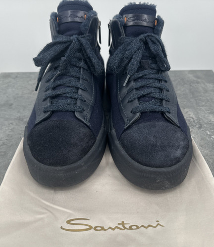 Santoni high top blue - santoni,