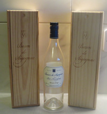 BARON DE SIGOGNAC BAS ARMAGNAC WOODEN BOX+ 1 EMPTY BOTTLE FRANCE 1995