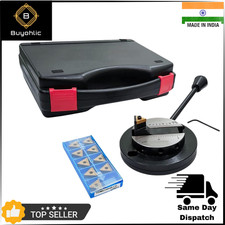 Lathe Round Base Ball Turning with Graduation Scale w/ 10x Spare Cutting Bit Box