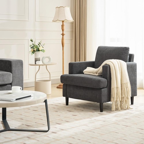 Comfortable fabric armchair - comfortable,
