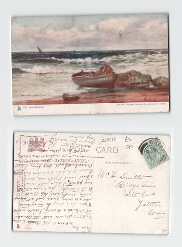 Postcard the beach art - -,