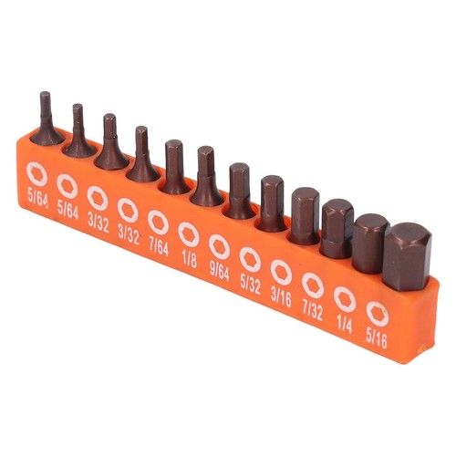 12pcs hex bit set imperial - hex,