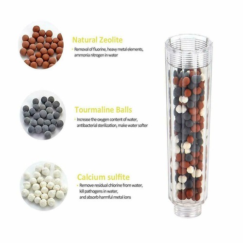 Ionic shower head filter balls - head,