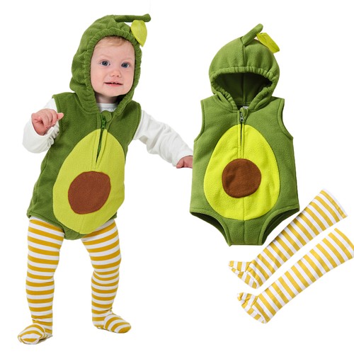 Infant baby avocado costume - avocado,