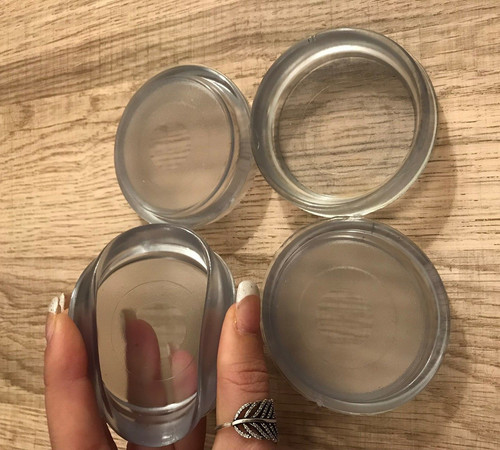 Small clear rubber castor - small,