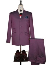 Wine and Blue Two Tone Suit