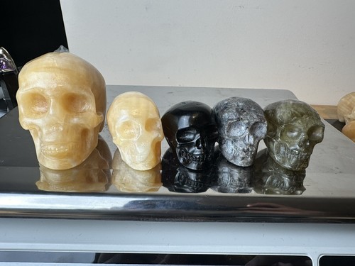 Crystal mixed skull skulls - mixed,