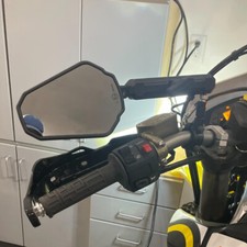 1 Pair Motorcycle Adventure Ball-Head Rear View Side Mirrors for ATV Dirt Bike