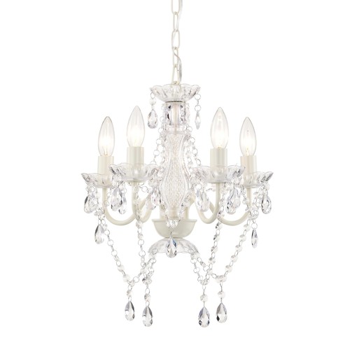 White chandelier light - chandelier, 4