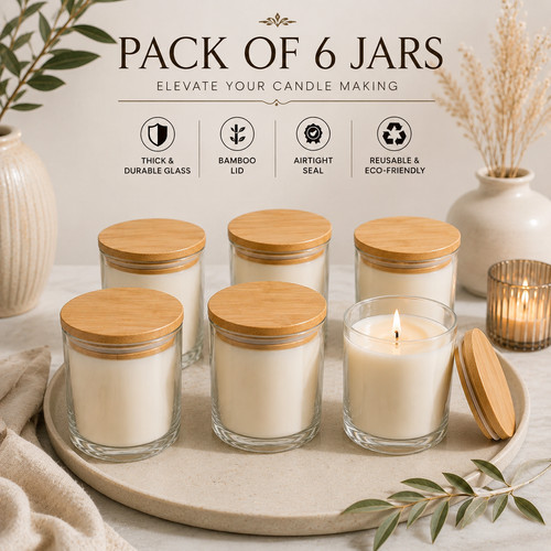 7oz luxury glass - jars, |