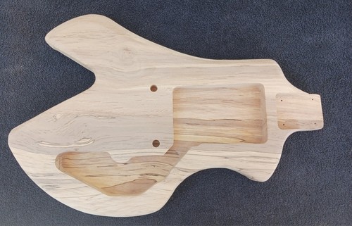 Spalted alder corvus guitar - alder,