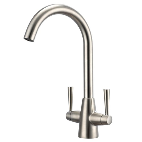 Brushed steel kitchen tap - brushed,
