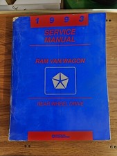 1993 Dodge Ram Van / Wagon Rear Wheel Drive Service Manual. Chrysler 