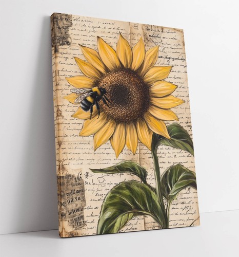 Sunflower and bumblebee - sunflower,