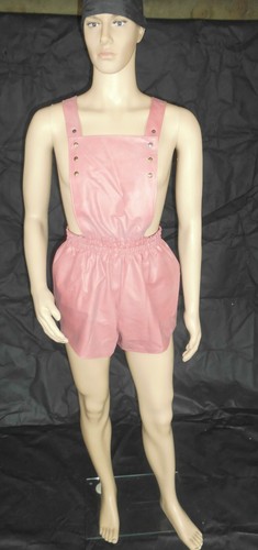 Short latex bib pants - short,