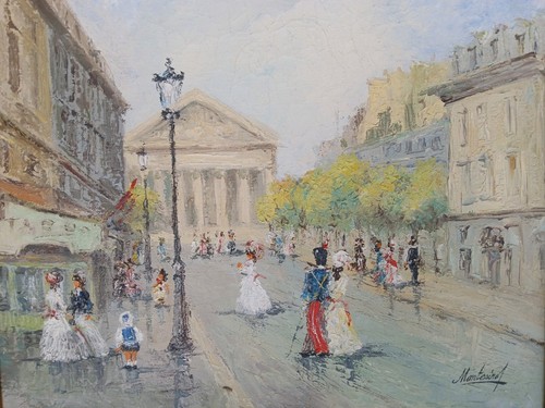 Gilt framed original oil - gilt,