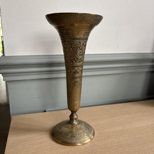 Brass vase vintage - vase,, decor