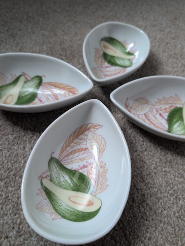 Avocado dish set vintage - avocado,
