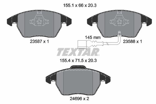 Textar 2469602 brake - 2469602,