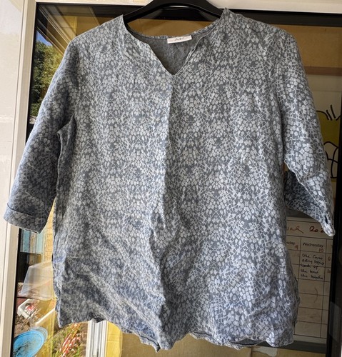 Adini 100 linen grey tunic - 100%,