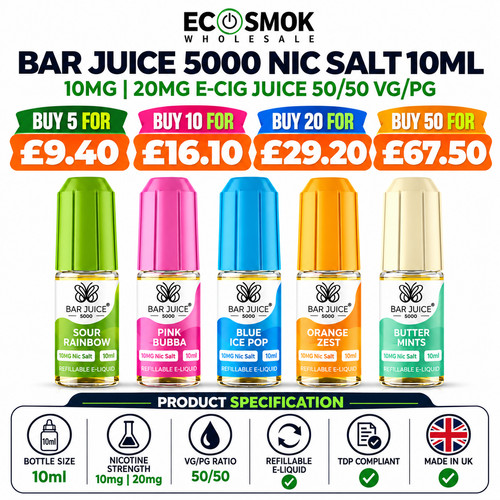 Bar juice 5000 nic salt - bar,