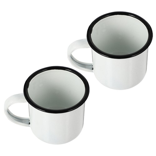 2pcs enamel cups vintage - cups,