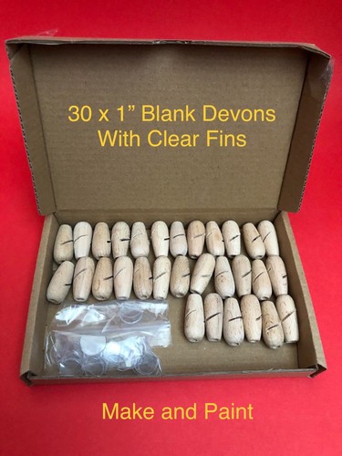 Wood devon minnows 1 - minnows, 30
