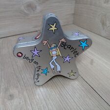 Bang on the Door  Tin Groovy Chick Starlet Storage Tin Silver Star Shape 2001