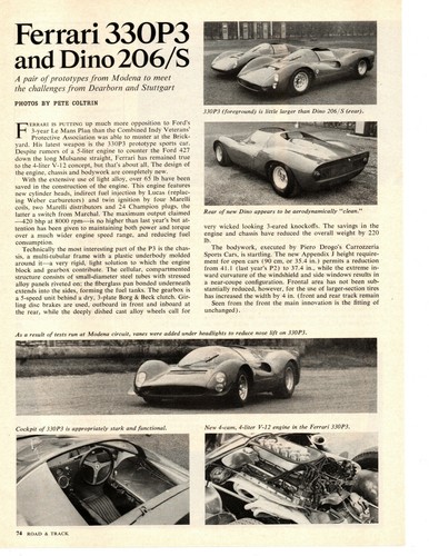 1966 ferrari 330p3 - &, dino
