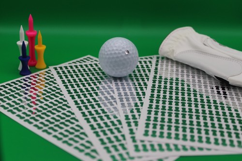 Metallic dots for golf launch - dots,