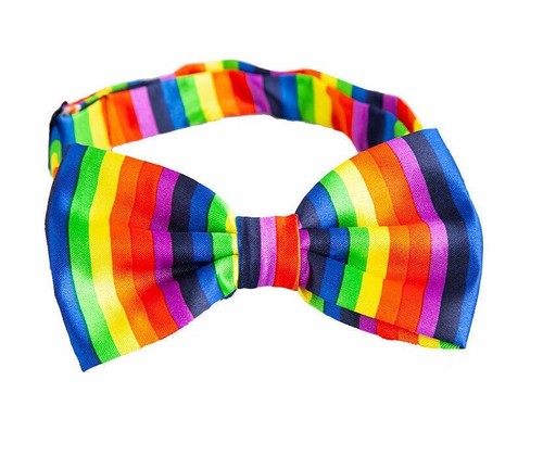 Adult rainbow bow - adult, tie