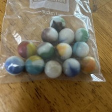 7x Vintage Sea Glass Marbles