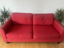John Lewis Red 3-Seater Sofa