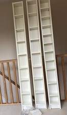 Ikea tall narrow shelving 'Billy'adjustable, suitable for DVD/CDs, ornaments x3