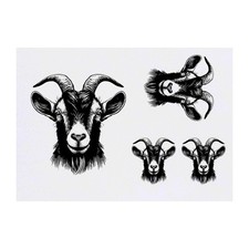 4 x 'Billy Goat Portrait'