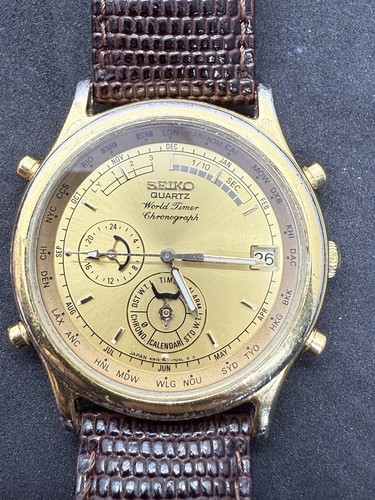 Seiko world timer chronograph - seiko,