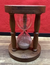 Vintage Brown Wooden Glass