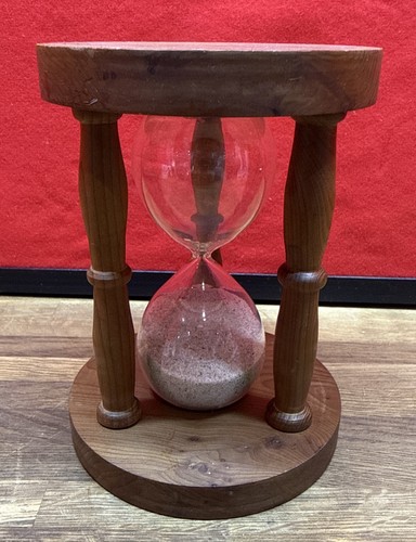 Vintage brown wooden glass - wooden,