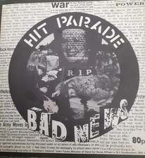 Hit Parade - Bad News 7" Vinyl Crass Records 1983 