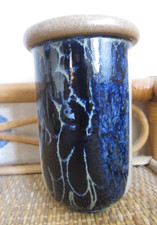Crich Pottery, Diana Worthy, studio pottery brush pot
