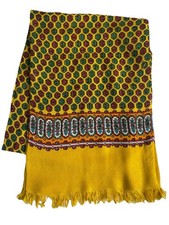 Men’s Vintage SCARF Soft WOOL Style Retro Groovy Patterned Mod Necktie 60’s 70’s