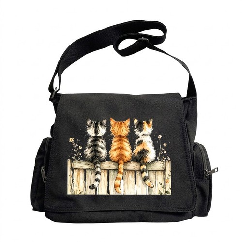 Black retro tote - retro, crossbody
