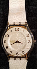 Swatch Ladies Art Deco White