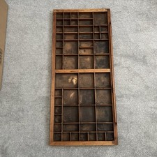 Vintage Wooden Printers Tray -