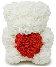 Artificial Flowers Rose Bear