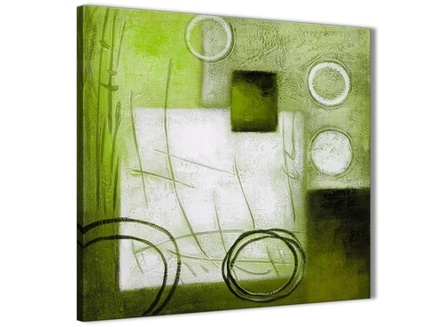 Lime green painting - lime, abstract