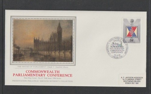 1986 sg1335 silk fdc - gb,
