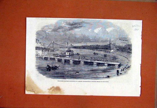 Original old antique print - original,